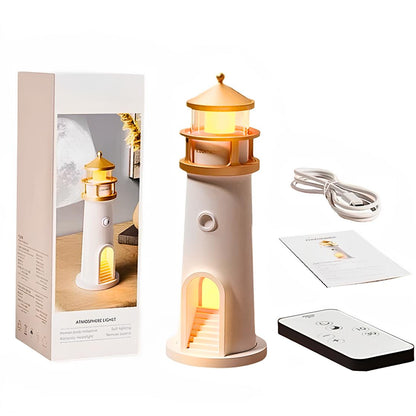 EDITION Magique Lampe Phare 4 en 1 (Lumière + Musique + Capteur + Projection)